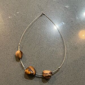 Elegant Brown and Tan Necklace